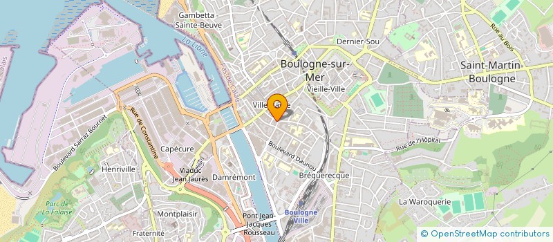 localisation de l'entreprise SCI ERM7  BOULOGNE-SUR-MER