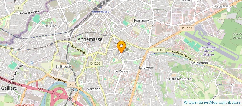 localisation de l'entreprise SCI ERMA à ANNEMASSE