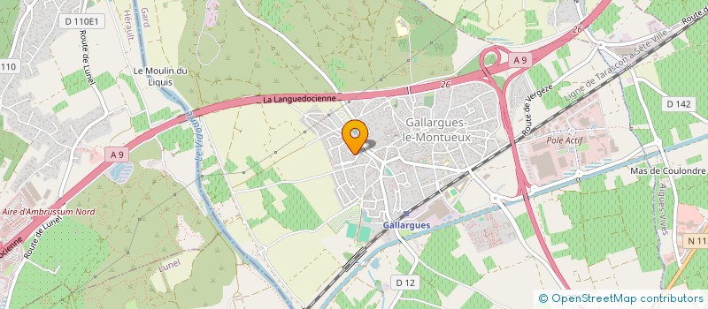 localisation de l'entreprise SCI ERMA  GALLARGUES-LE-MONTUEUX