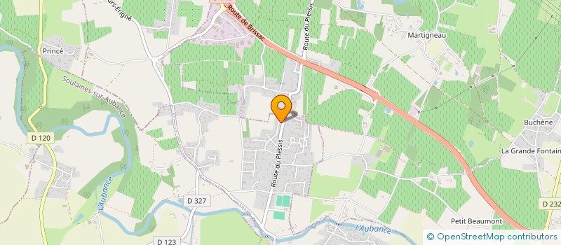 localisation de l'entreprise SCI ERMABAFRAN  SAINT-MELAINE-SUR-AUBANCE