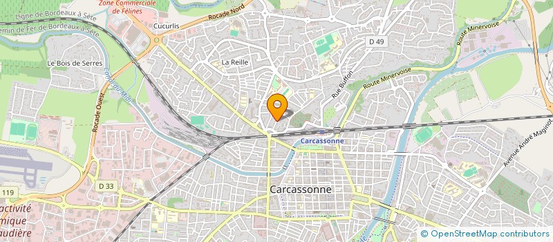 localisation de l'entreprise SCI ERMALIVE à CARCASSONNE