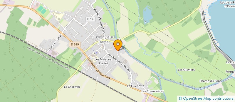 localisation de l'entreprise SCI ERMANALAU à LUSIGNY-SUR-BARSE