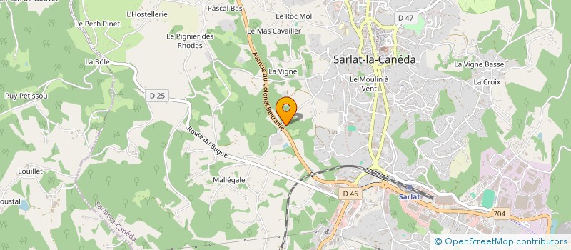 localisation de l'entreprise SCI ERMANI à SARLAT-LA-CANEDA