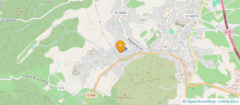 localisation de l'entreprise SCI ERMAPA  CLERMONT L HERAULT