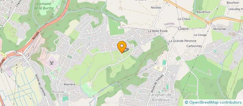 localisation de l'entreprise SCI ERMATI  BOULIAC