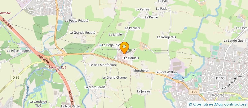 localisation de l'entreprise SCI ERMINE LE TALLEC  ACIGNE