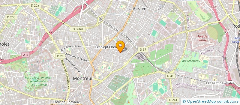 localisation de l'entreprise SCI ERMITAGE à MONTREUIL