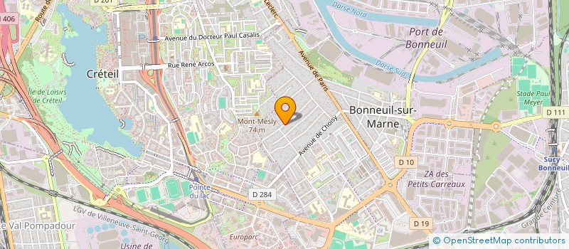 localisation de l'entreprise SCI ERMONGAUD à BONNEUIL-SUR-MARNE