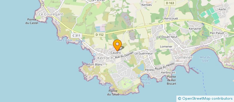 localisation de l'entreprise SCI ERMOYA à PLOEMEUR