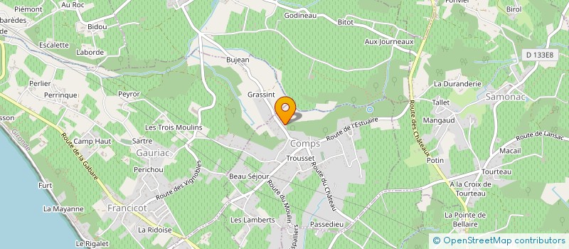 localisation de l'entreprise SCI ERMYNA  COMPS