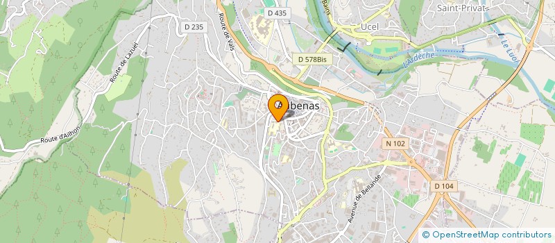 localisation de l'entreprise SCI ERNANI à AUBENAS