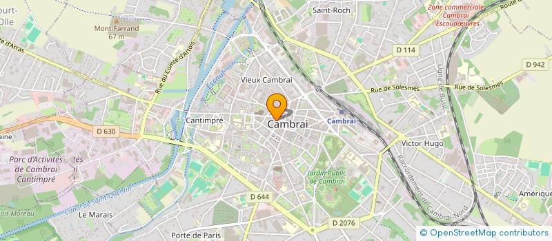 localisation de l'entreprise SCI ERNEST COPIN à CAMBRAI