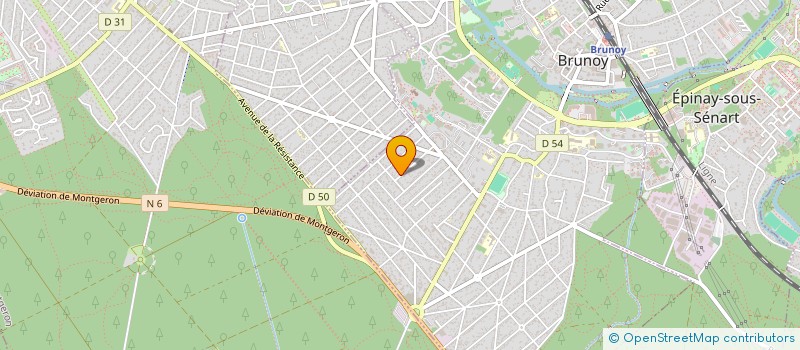 localisation de l'entreprise SCI ERNEST GERVAISE  BRUNOY