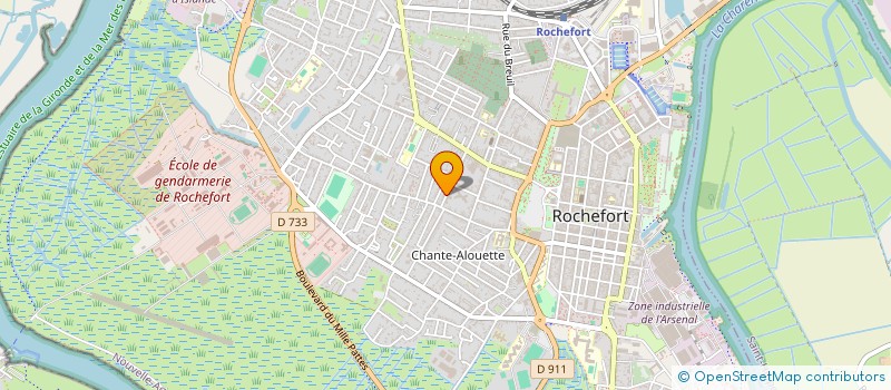 localisation de l'entreprise SCI ERNEST RENAN  ROCHEFORT