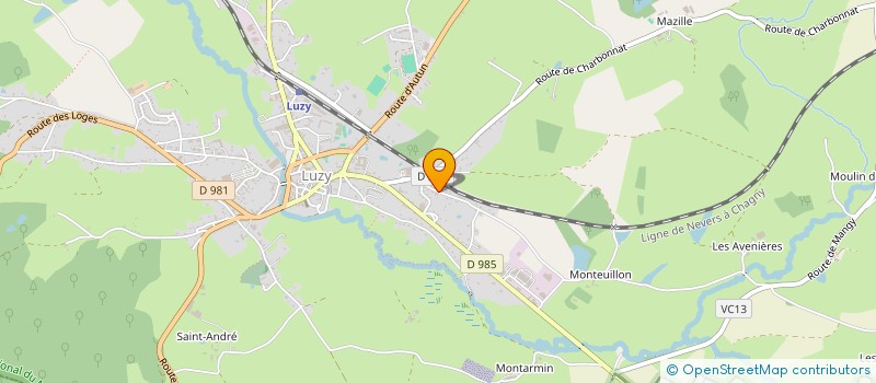 localisation de l'entreprise SCI ERNEST RENAN  LUZY