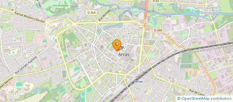 localisation de l'entreprise SCI ERNESTINE à ARRAS