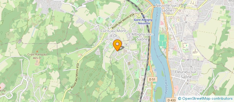 localisation de l'entreprise SCI ERNI  ALBIGNY-SUR-SAONE