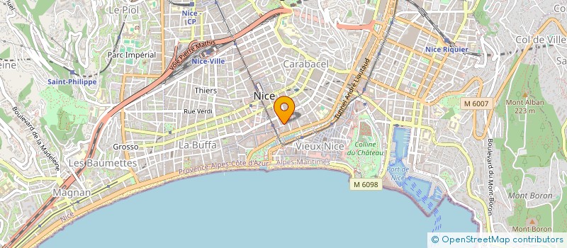 localisation de l'entreprise SCI ERNIC à NICE