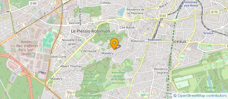 localisation de l'entreprise SCI ERO à LE PLESSIS-ROBINSON