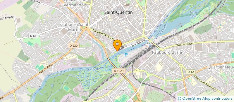 localisation de l'entreprise SCI EROL  SAINT-QUENTIN