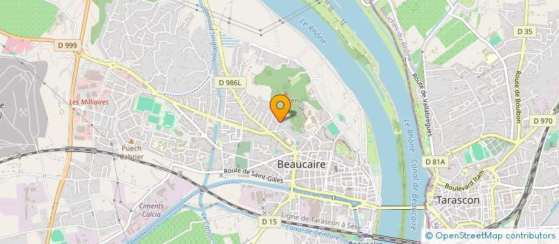 localisation de l'entreprise SCI EROS  BEAUCAIRE