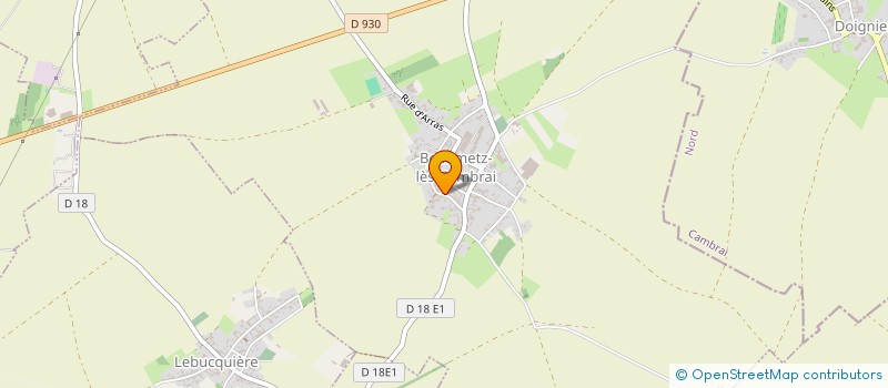 localisation de l'entreprise SCI EROS  BEAUMETZ-LES-CAMBRAI