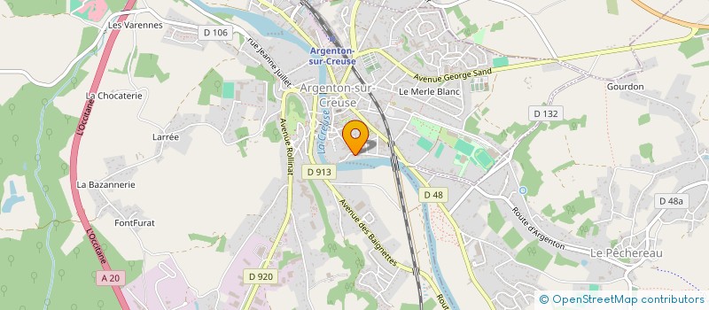 localisation de l'entreprise SCI EROS BARTOLIN à ARGENTON-SUR-CREUSE