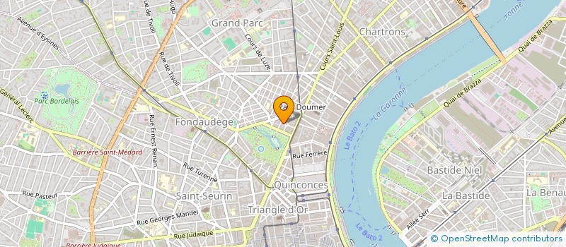 localisation de l'entreprise SCI EROS ET OLYMPE  BORDEAUX