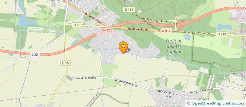 localisation de l'entreprise SCI ERQUY DOYERE CLAUDEL  JOUARS-PONTCHARTRAIN