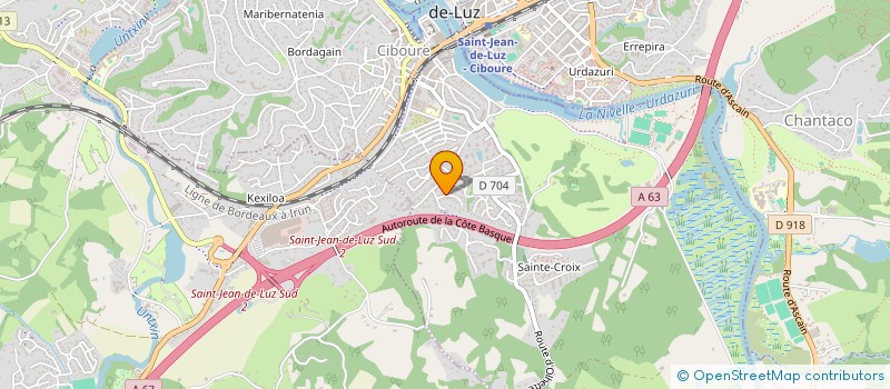 localisation de l'entreprise SCI ERRECARTENEA  CIBOURE