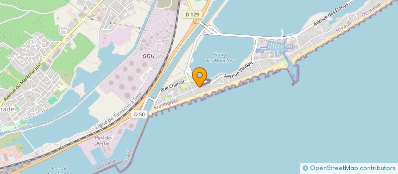 localisation de l'entreprise SCI ERREJOTA à FRONTIGNAN