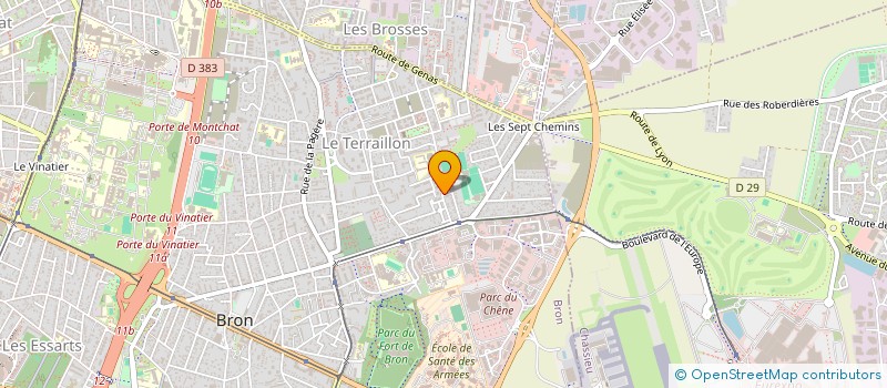 localisation de l'entreprise SCI ERSAHIN  BRON