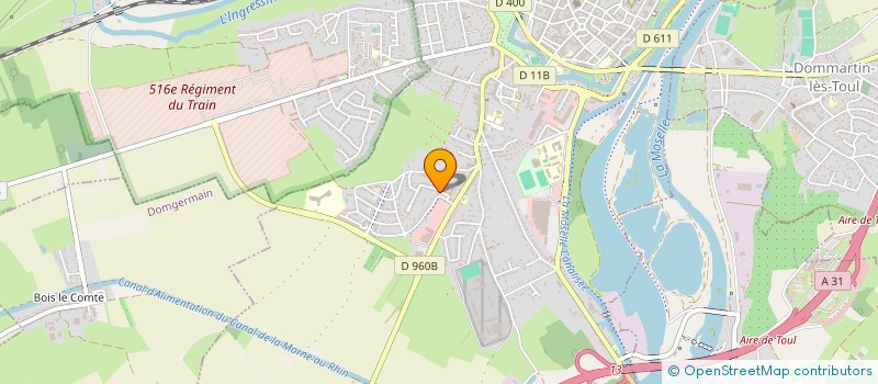 localisation de l'entreprise SCI ERSEB GRAUDUROI  TOUL