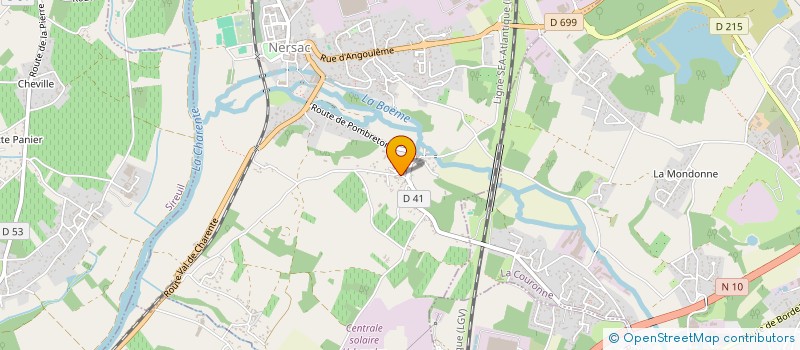 localisation de l'entreprise SCI ERSO 16 à NERSAC