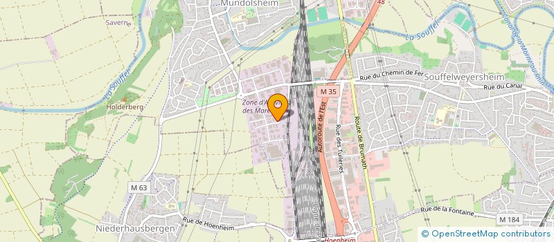 localisation de l'entreprise SCI ERT  MUNDOLSHEIM