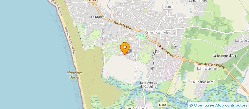 localisation de l'entreprise SCI ERTE IMMOBILIER à BREM-SUR-MER