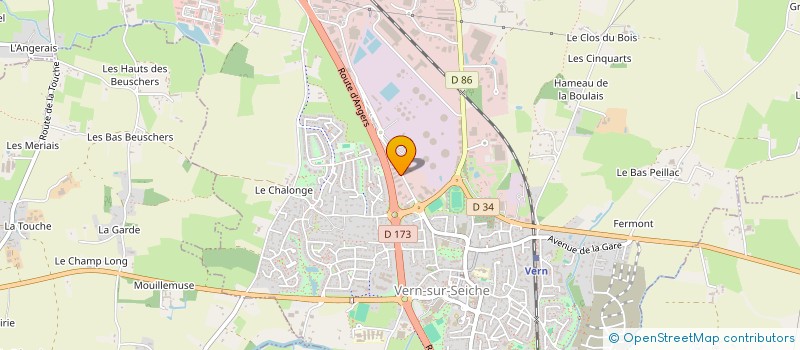 localisation de l'entreprise SCI ERTHY  VERN-SUR-SEICHE