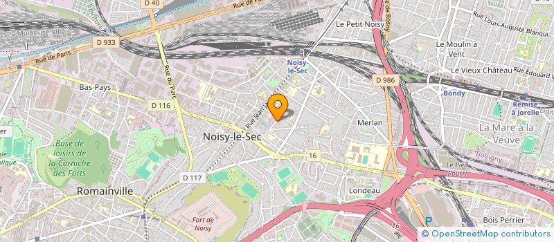 localisation de l'entreprise SCI ERTO à NOISY-LE-SEC