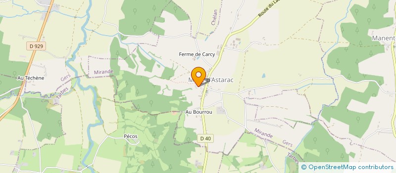 localisation de l'entreprise SCI ERVANAME  MONT D'ASTARAC