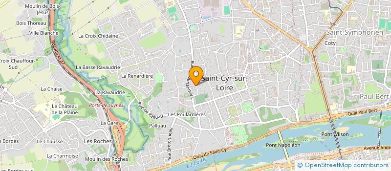 localisation de l'entreprise SCI ERVI à SAINT-CYR-SUR-LOIRE