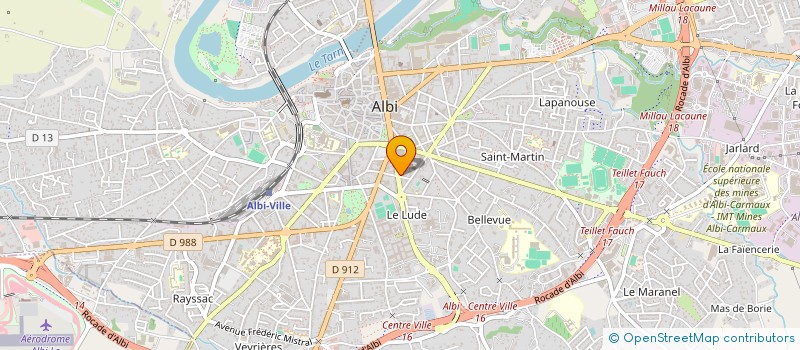localisation de l'entreprise SCI ERVIE à ALBI