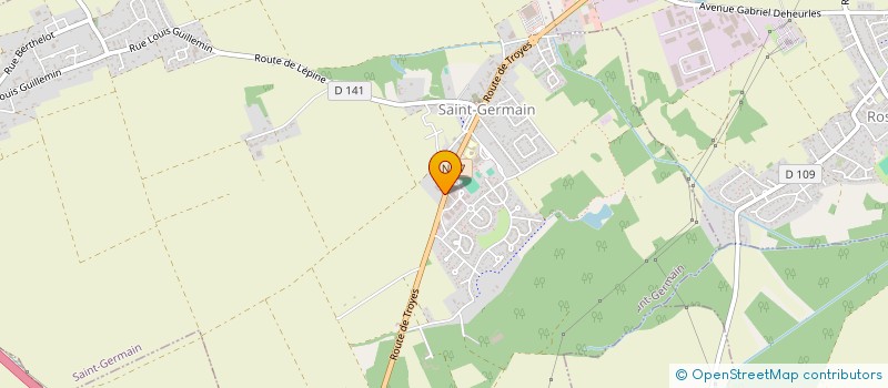 localisation de l'entreprise SCI ERVYTAINE  SAINT-GERMAIN