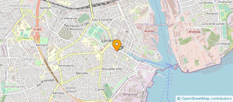 localisation de l'entreprise SCI ERWAN FLATRES  LORIENT