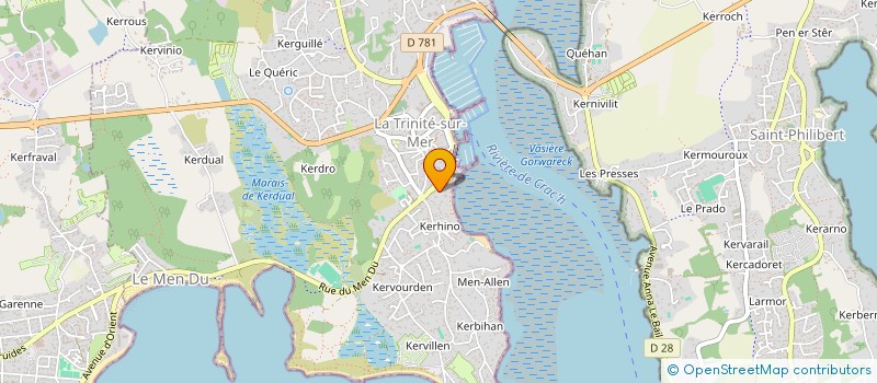 localisation de l'entreprise SCI ERYOC'H  LA TRINITE-SUR-MER