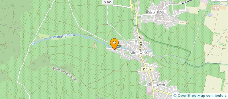 localisation de l'entreprise SCI ERZI  MITTELWIHR