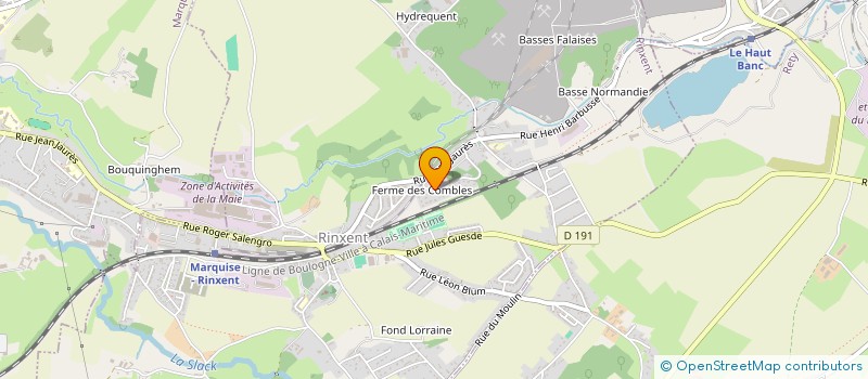 localisation de l'entreprise SCI ES-GC  RINXENT