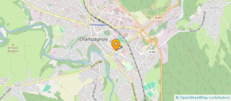 localisation de l'entreprise SCI ES SOUABNI  CHAMPAGNOLE