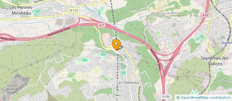 localisation de l'entreprise SCI ESA à LES PENNES MIRABEAU