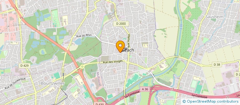 localisation de l'entreprise SCI ESCA  ILLZACH