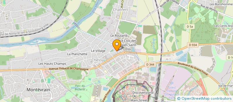 localisation de l'entreprise SCI ESCALA CHESSY  CHESSY